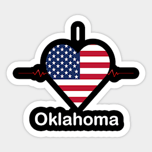 I love Oklahoma Sticker